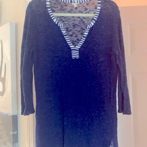 Blue and white Project,  light tunic sweater